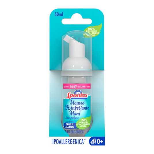 spontex desinfectante para manos en espuma 50ml