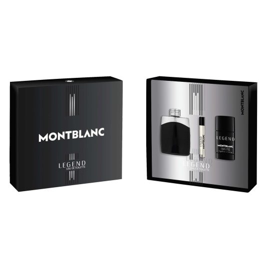 montblanc legend eau de toilette 100ml cofre 3 piezas