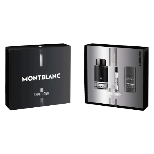 montblanc explorer eau de parfum 100ml cofre 3 piezas