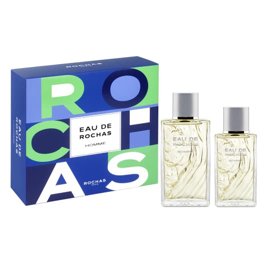 rochas homme eau de toilette 100ml cofre 2 piezas