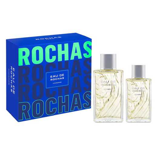 rochas homme eau eau de toilette 100ml cofre 2 piezas