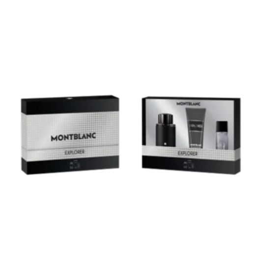 mont blanc explorer eau de parfum cofre 3 piezas