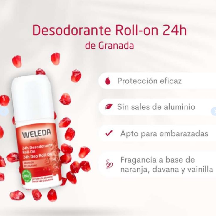 weleda desodorante roll-on 24h de Granada 50ml