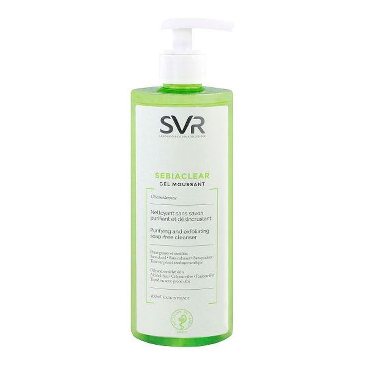 svr sebiaclear gel moussant limpiador sin jabon 400ml svr sebiaclear gel moussant limpiador sin jabon 400ml