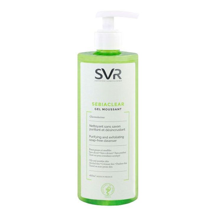 svr sebiaclear gel moussant limpiador sin jabon 400ml