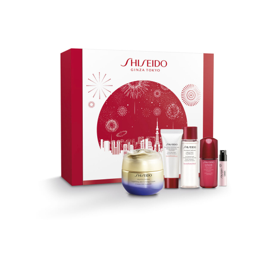 shiseido vital perfection uplitfing firming cream 5 ml set 4 piezas shiseido vital perfection uplitfing firming cream 5 ml set 4 piezas