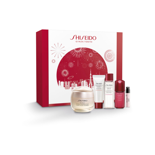 shiseido benefiance wrinkle smoothing cream 50ml set 4 piezas