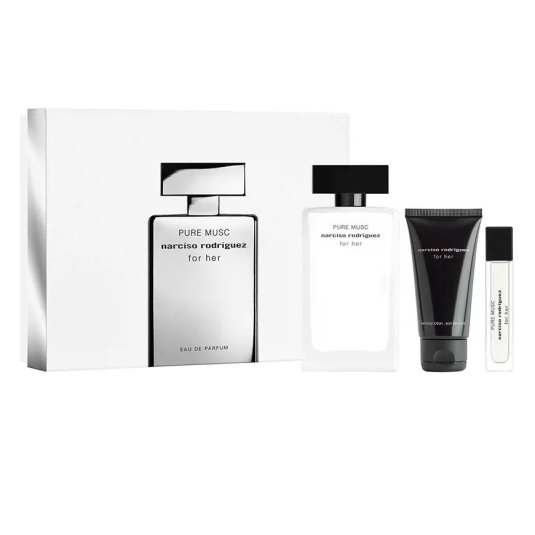 narciso rodriguez pure musc for her edp 100ml cofre 3 piezas