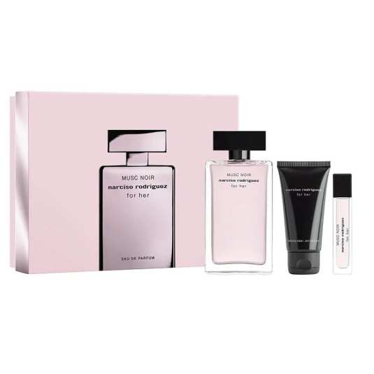 narciso rodriguez for her musc noir eau de parfum 100ml cofre 3 piezas