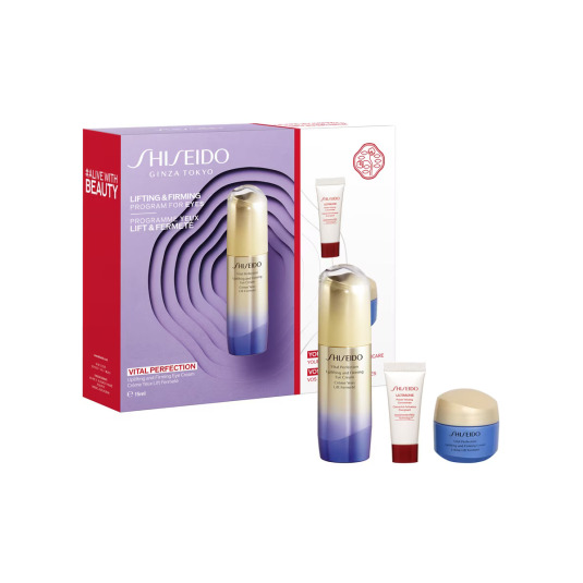 shiseido vital perfection uplifting and firming eye cream set 3 piezas