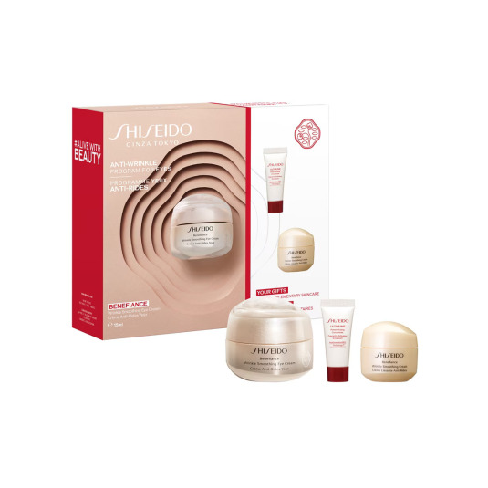 shiseido benefiance wrinkle smoothing eye 15ml set 3 piezas