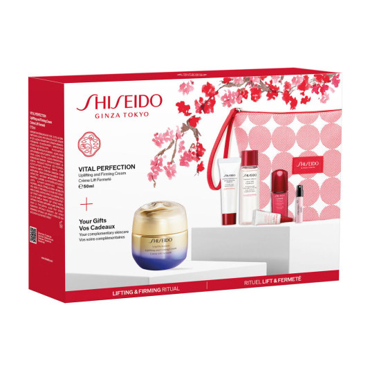 shiseido lifting & firming ritual set + neceser