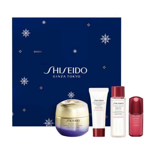 shiseido lifting & firming ritual set + neceser 4 piezas