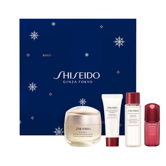 shiseido benefiance wrinkle smoothing cream 50 ml set 3 piezas