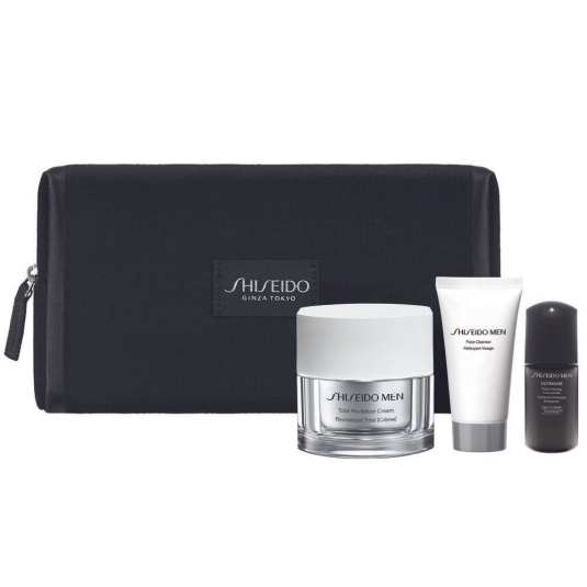 shiseido men total age defense revitalizer 50ml set 4 piezas