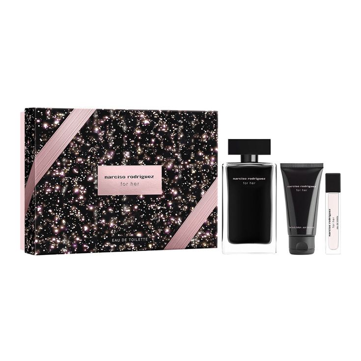 narciso rodriguez for her eau de toilette 100ml cofre 3 piezas