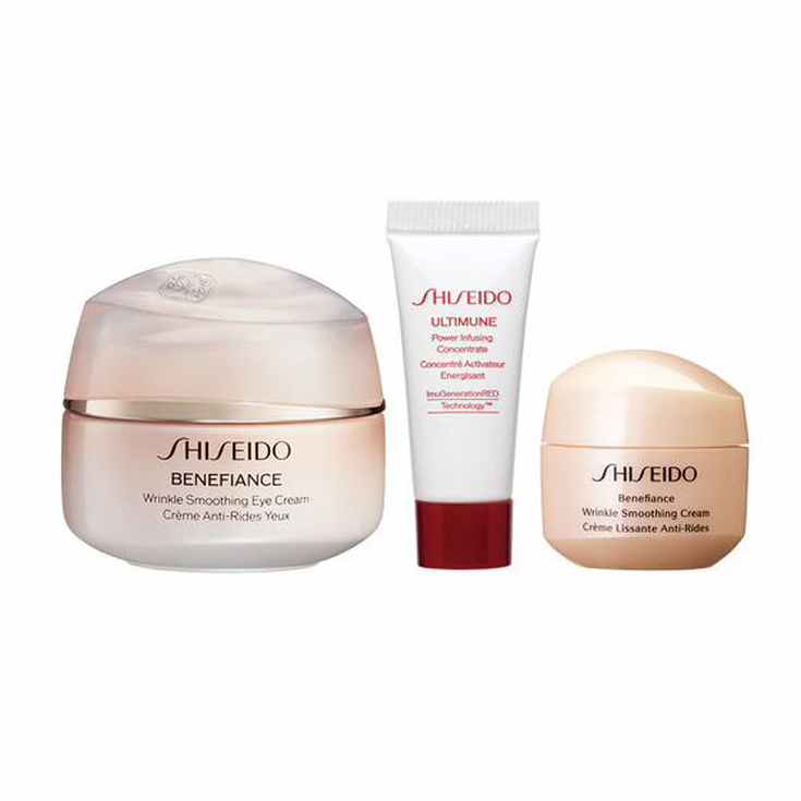 shiseido benefiance wrinkle smoothing eye care set