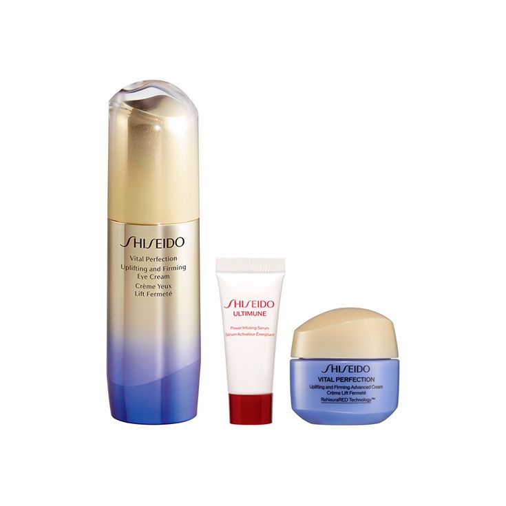 shiseido liftinf & firming ritual de ojos cofre 3 piezas