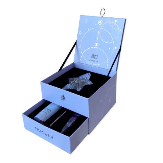 mugler angel eau de parfum 50ml rellenable set 3 piezas mugler angel eau de parfum 50ml rellenable set 3 piezas
