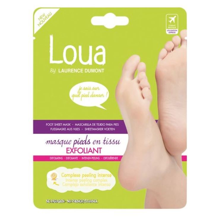 loua mascarilla exfoliante para pies