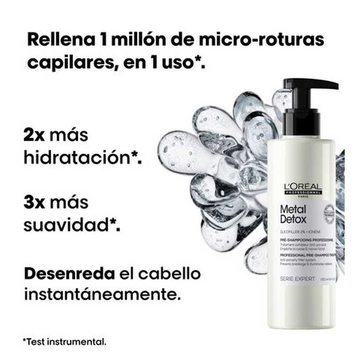 loreal pro metal detox tratamiento pre-champu 250ml