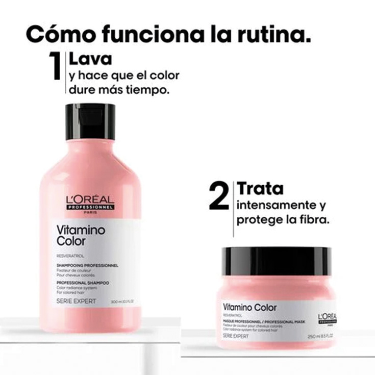 loreal professionnel cofre duo vitamino color champu+mascarilla