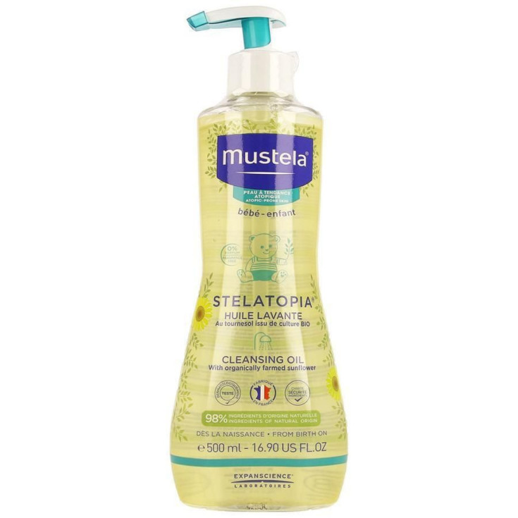 mustela stelatopia aceite de baño limpiador 500ml mustela stelatopia aceite de baño limpiador 500ml