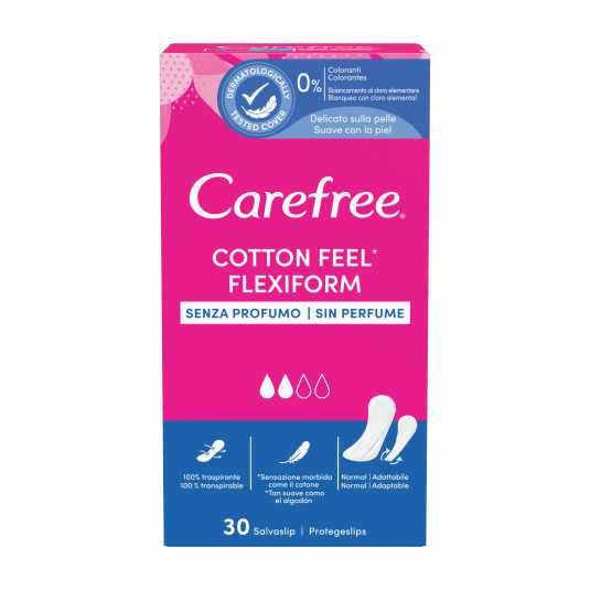 carefree flexiform protege-slips 30unidades