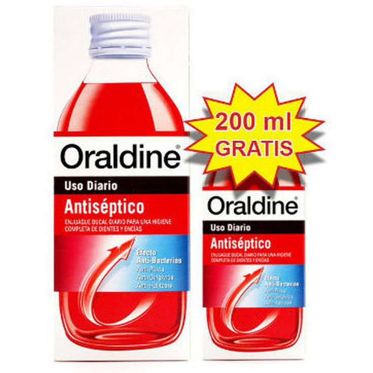 oraldine antiseptico colutorio 400ml+200ml gratis