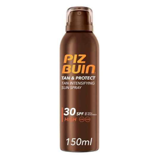 piz buin tan and protect tan intensifying sun spray spf30 150ml