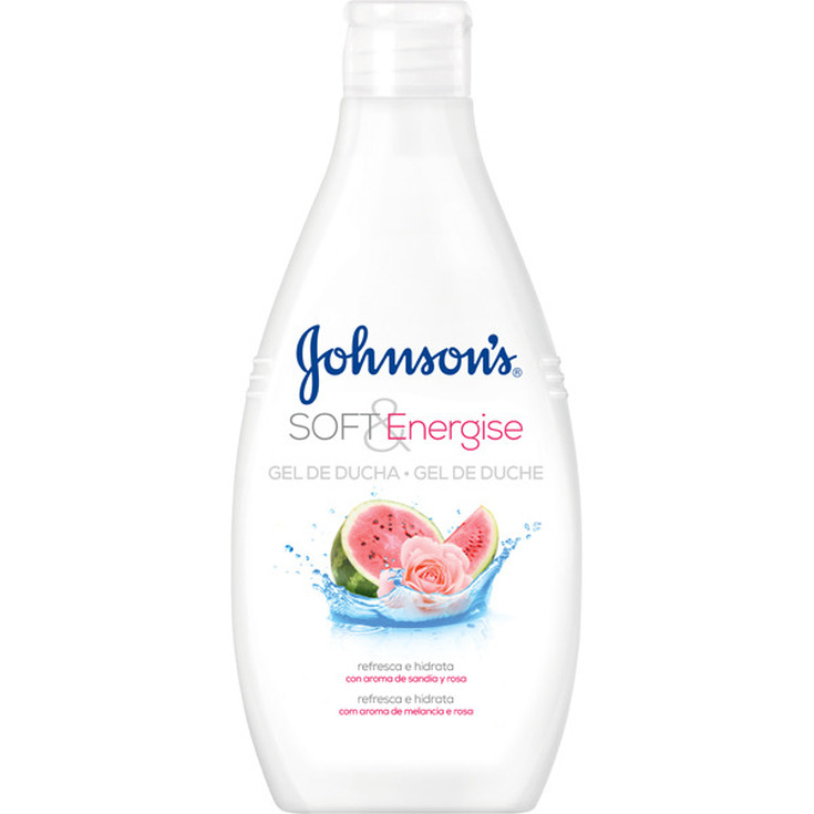 johnson's soft & energise gel ducha con aroma de sandia y rosa 750ml johnson's soft & energise gel ducha con aroma de sandia y rosa 750ml