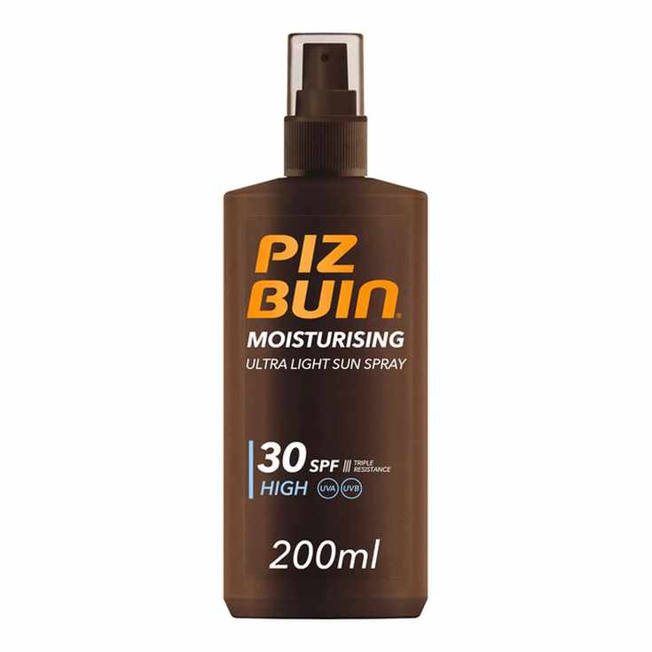 piz buin moisturising ultra light sun spray spf30 400ml