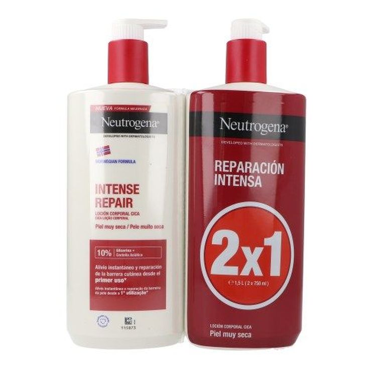 neutrogena locion corporal intensa muy seca duplo 2x750ml neutrogena locion corporal intensa muy seca duplo 2x750ml