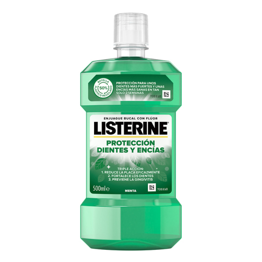 listerine enjuague bucal dientes y encias 500ml