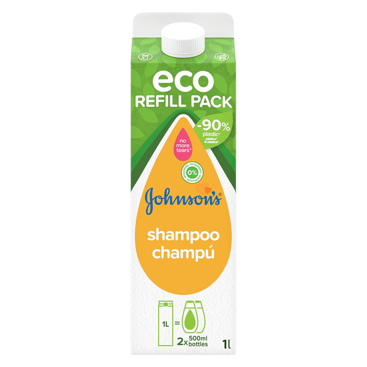 johnson's baby champu ecopack recambio 1 litro johnson's baby champu ecopack recambio 1 litro