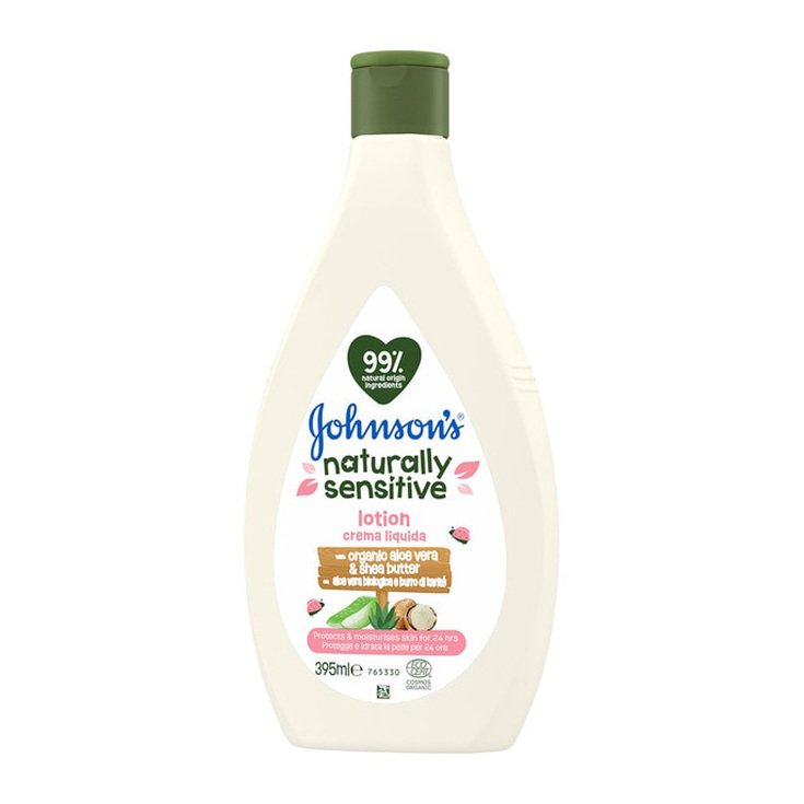 johnsons naturally sensitive locion corporal infantil aloe vera bio 395ml