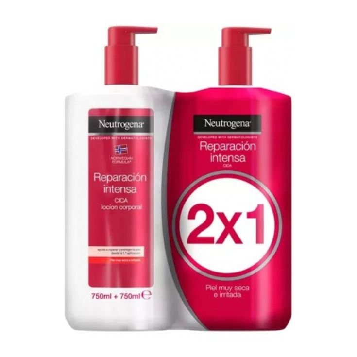 neutrogena locion corporal reparación intensa 2x1 750ml neutrogena locion corporal reparación intensa 2x1 750ml
