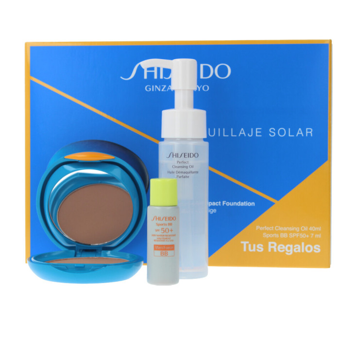 shiseido uv protective compact foundation spf30 set 3 piezas shiseido uv protective compact foundation spf30 set 3 piezas