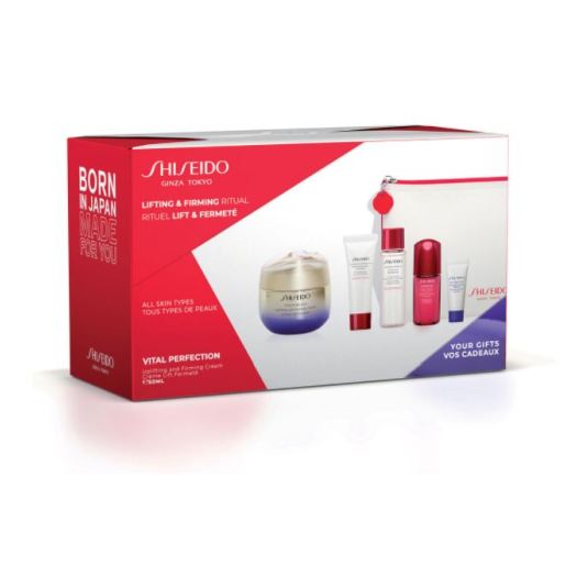 shiseido vital perfection lifting & firming ritual set 5 piezas shiseido vital perfection lifting & firming ritual set 5 piezas