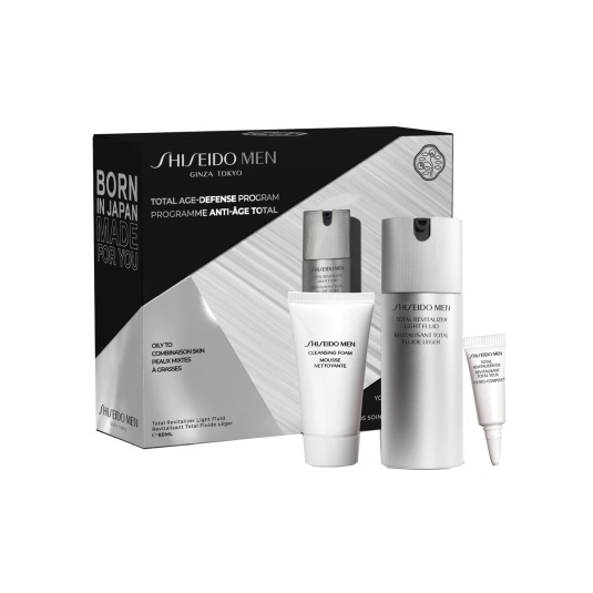 shiseido men total revitalizer fluid value 80ml set tratamiento facial masculino 3 piezas shiseido men total revitalizer fluid value 80ml set tratamiento facial masculino 3 piezas