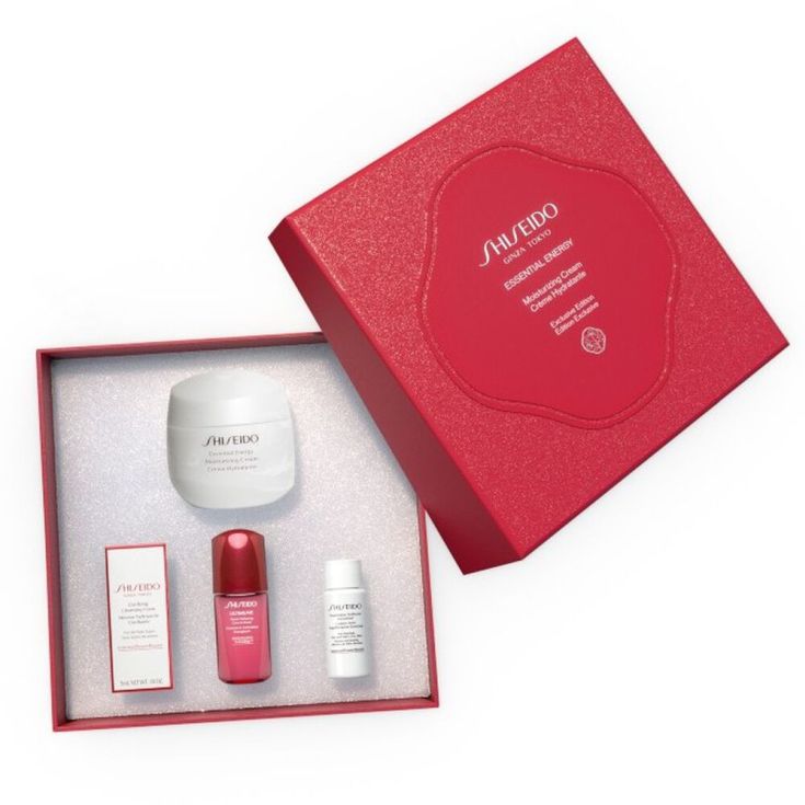 shiseido essential energy moisturizing cream set 4 piezas shiseido essential energy moisturizing cream set 4 piezas