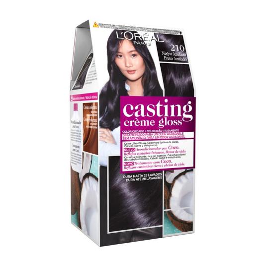 casting creme gloss tinte sin amoniaco negro azulado nº 210 