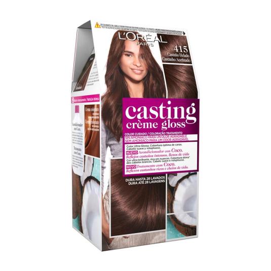 casting creme gloss tinte sin amoniaco castaño helado nº 415 