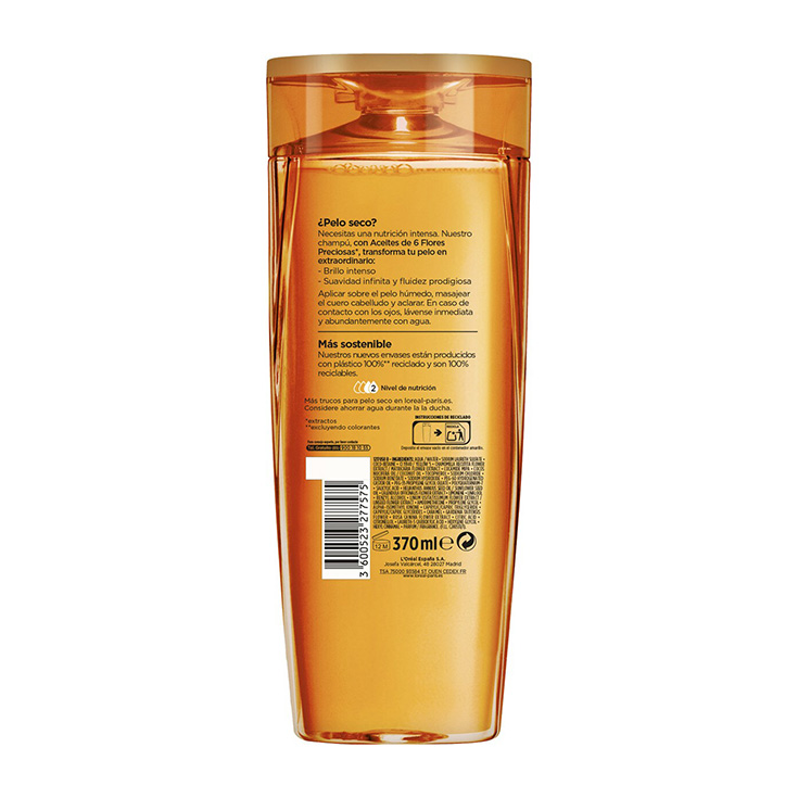 elvive aceite extraordinario champu cabellos secos o normales 370ml