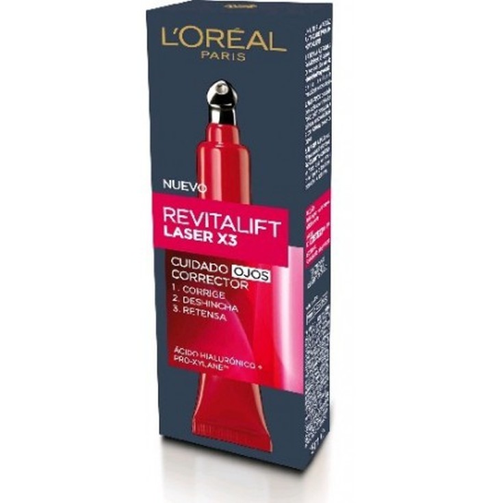 loreal expertise revitalift láser x3 contorno de ojos ácido hialurónico 15ml loreal expertise revitalift láser x3 contorno de ojos ácido hialurónico 15ml