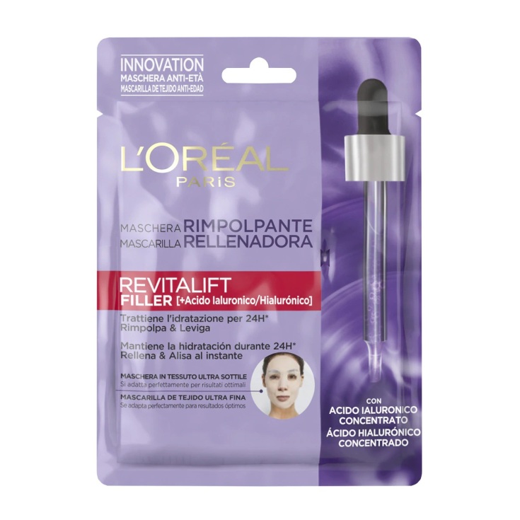 loreal revitalift filler mascarilla facial antiedad rellenadora