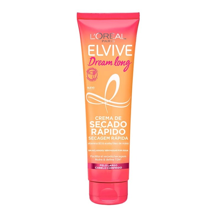 elvive dream long crema de secado rapido pelo largo 150ml