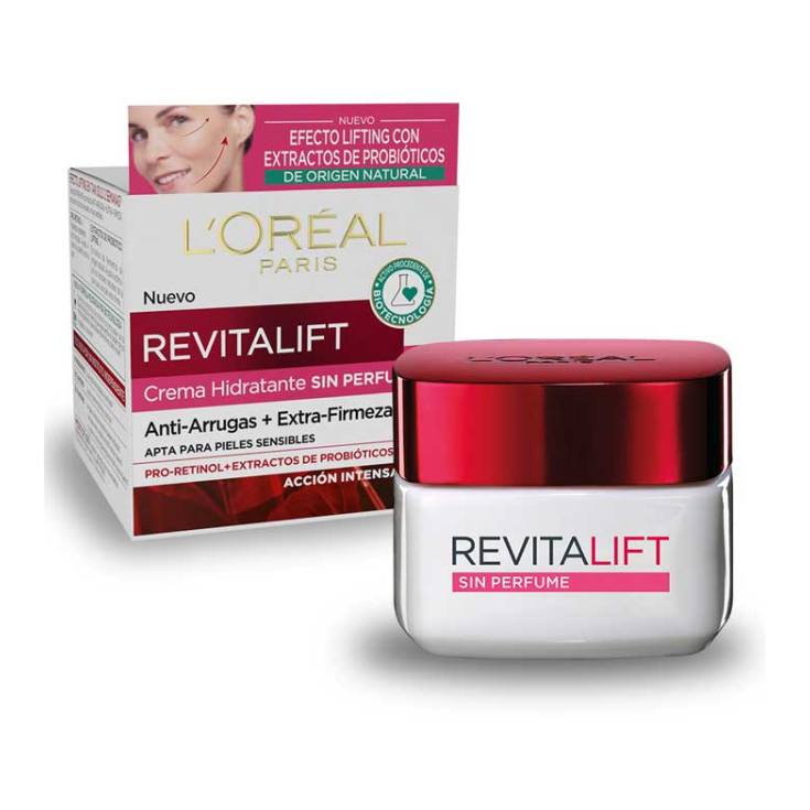 revitalift crema sin perfume hidratante anti-arrugas+extrafirmeza 50ml delaUz