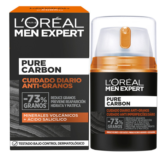 loreal men expert pure carbon tratamiento anti-granos 50ml 
