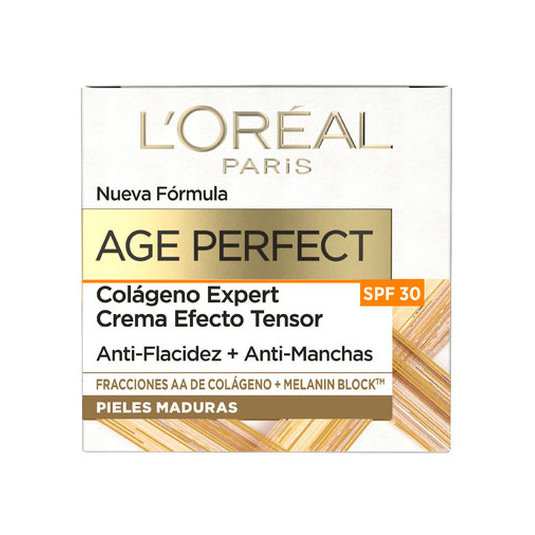 loreal age perfect crema dia efecto tensor spf30